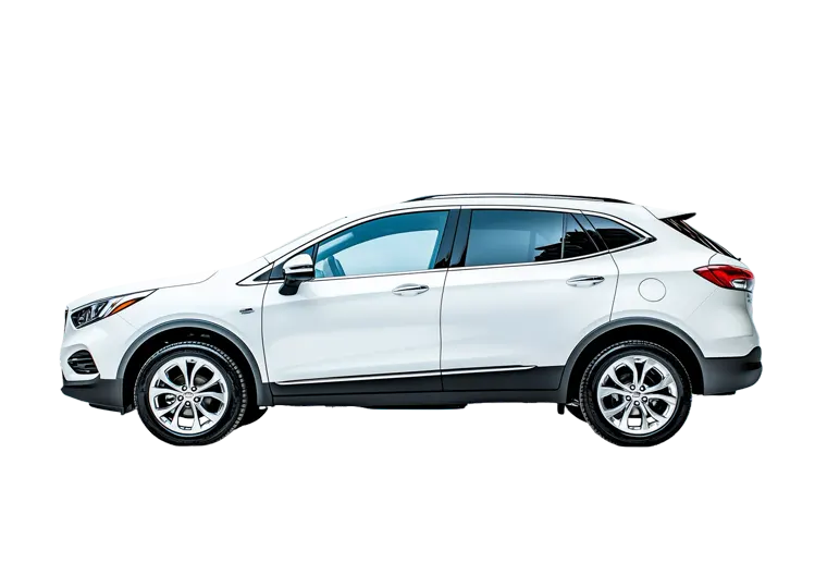 SUV vue de côté avec 4 zones de risque marquées