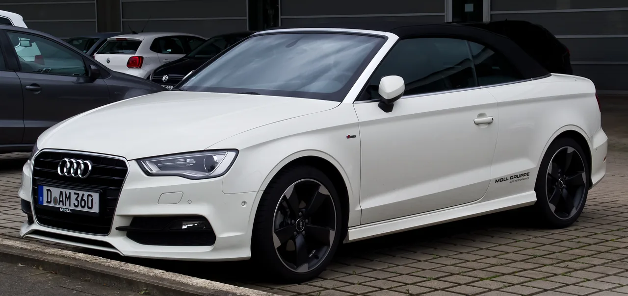 Audi A3 Cabriolet en occasion — vue trois-quarts avant
