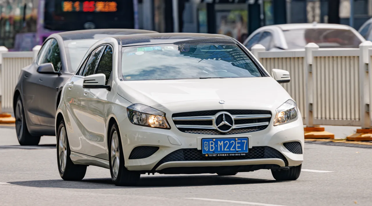 Mercedes Classe A en occasion — vue trois-quarts avant