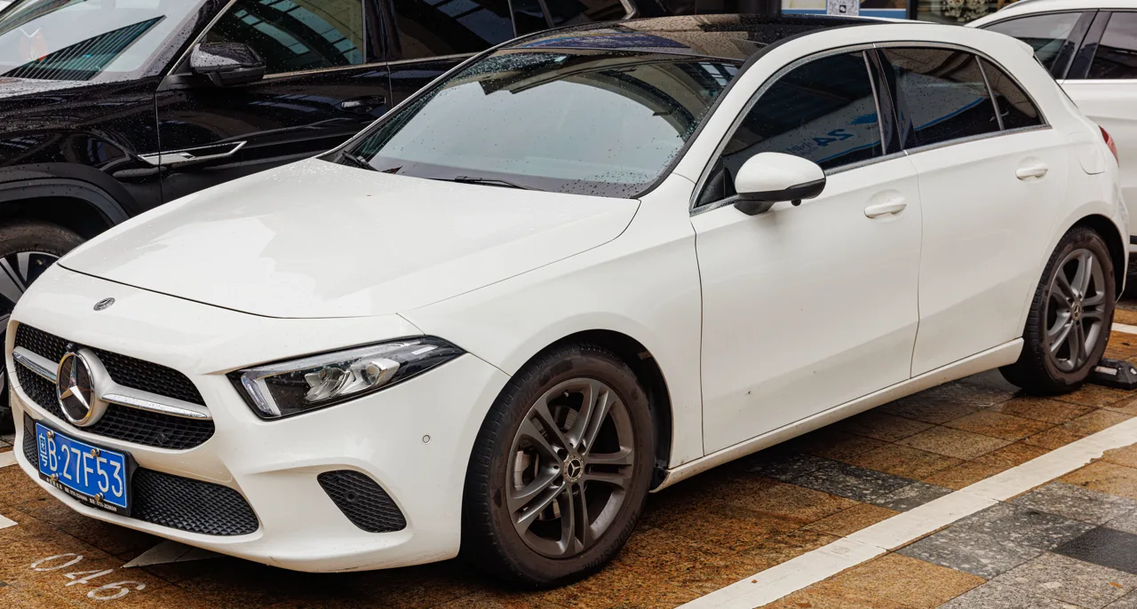 Mercedes Classe A en occasion — vue trois-quarts avant